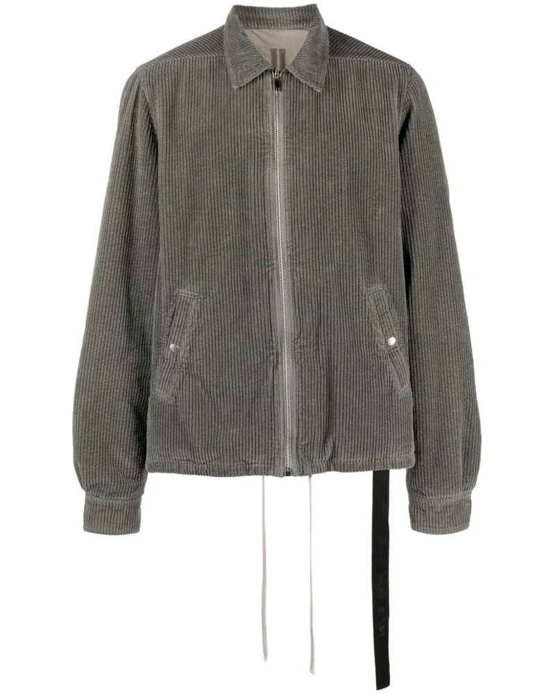 DRKSHDW by Rick Owens DRKSHDW Hemdjacke aus Cord - Grau Grau