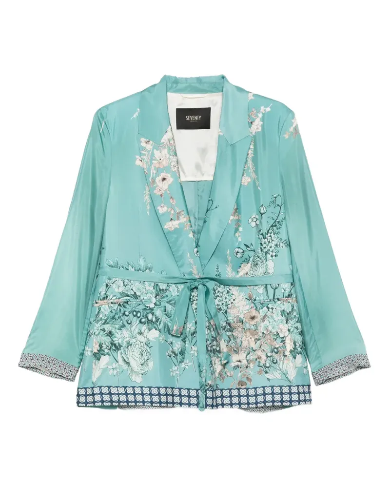 Seventy floral-print blazer - Blau Blau
