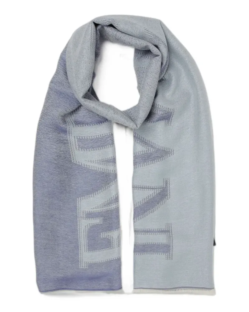 Emporio Armani logo-detail scarf - Blau Blau