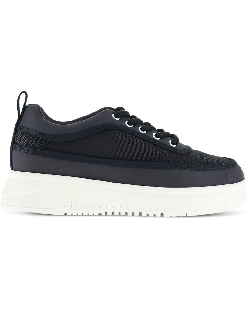 Emporio Armani Mesh-Sneakers mit Rändelsohle - Blau Blau