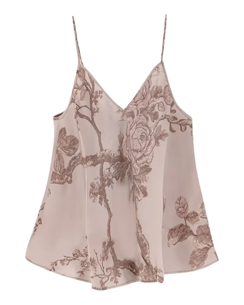 Mes Demoiselles Galo Oberteil mit V-Ausschnitt - Rosa Rosa