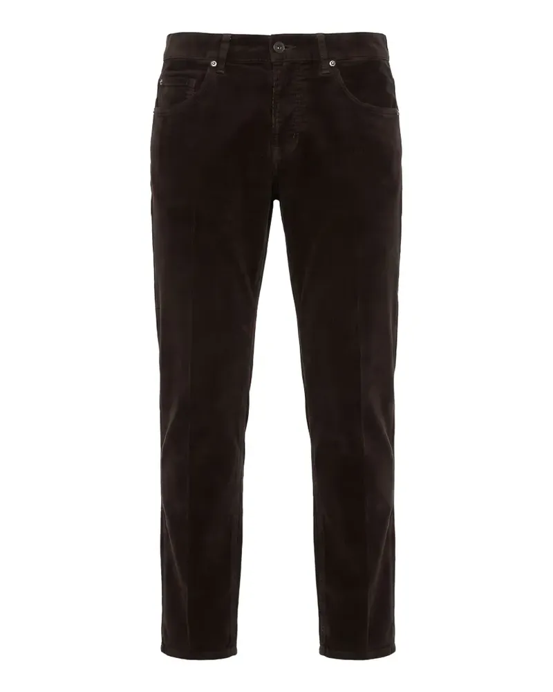 Dondup Gaubert corduroy straight-leg trousers - Braun Braun
