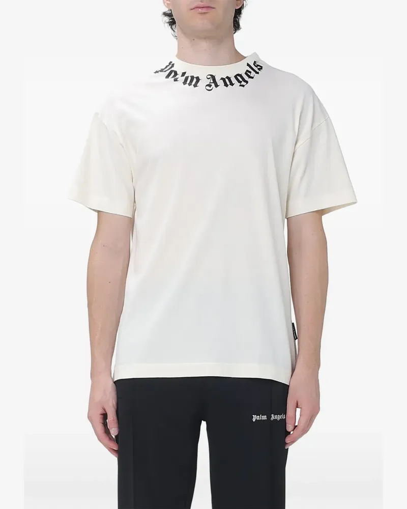 Palm Angels T-Shirt mit Logo-Print - Weiß Weiß