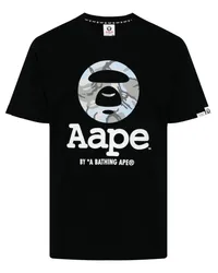 BAPE Camo Moon Face T-Shirt Schwarz