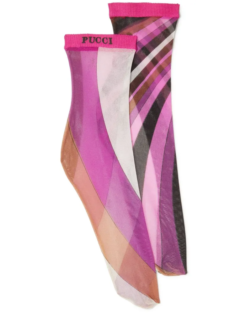 Emilio Pucci Socken mit Iride-Print - Rosa Rosa