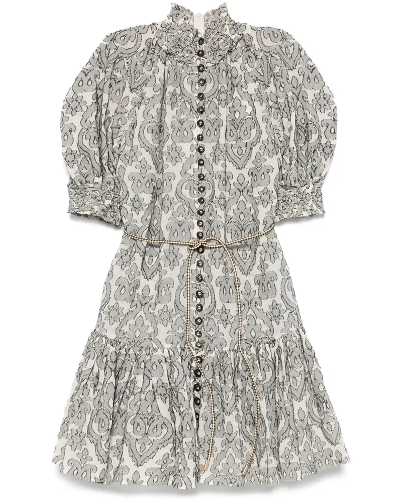 Zimmermann Wylie Lantern Minikleid - Schwarz Schwarz