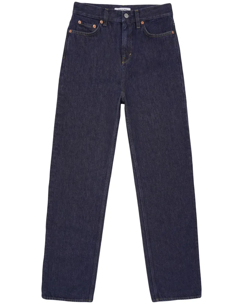 SPORTY & RICH Jeans mit lockerem Schnitt - Blau Blau