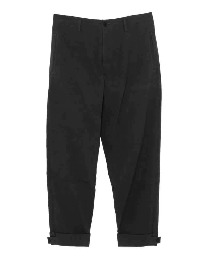 Yohji Yamamoto Tapered-Hose mit Kordelzug - Grau Grau