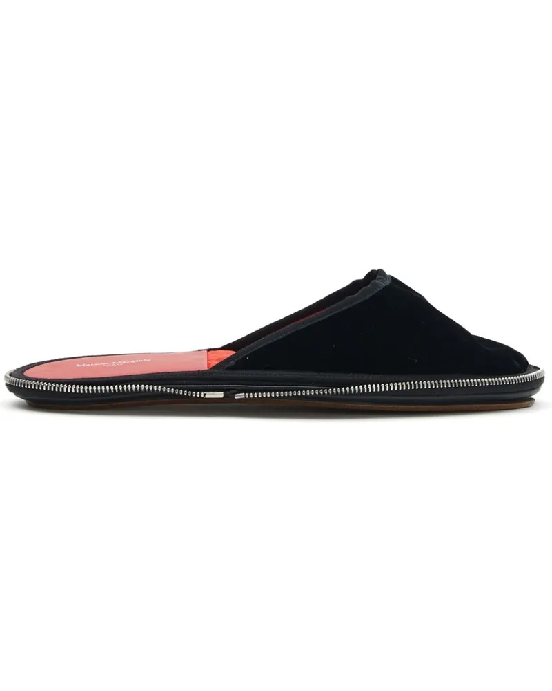 Maison Margiela Travel Slipper mit runder Kappe - Schwarz Schwarz