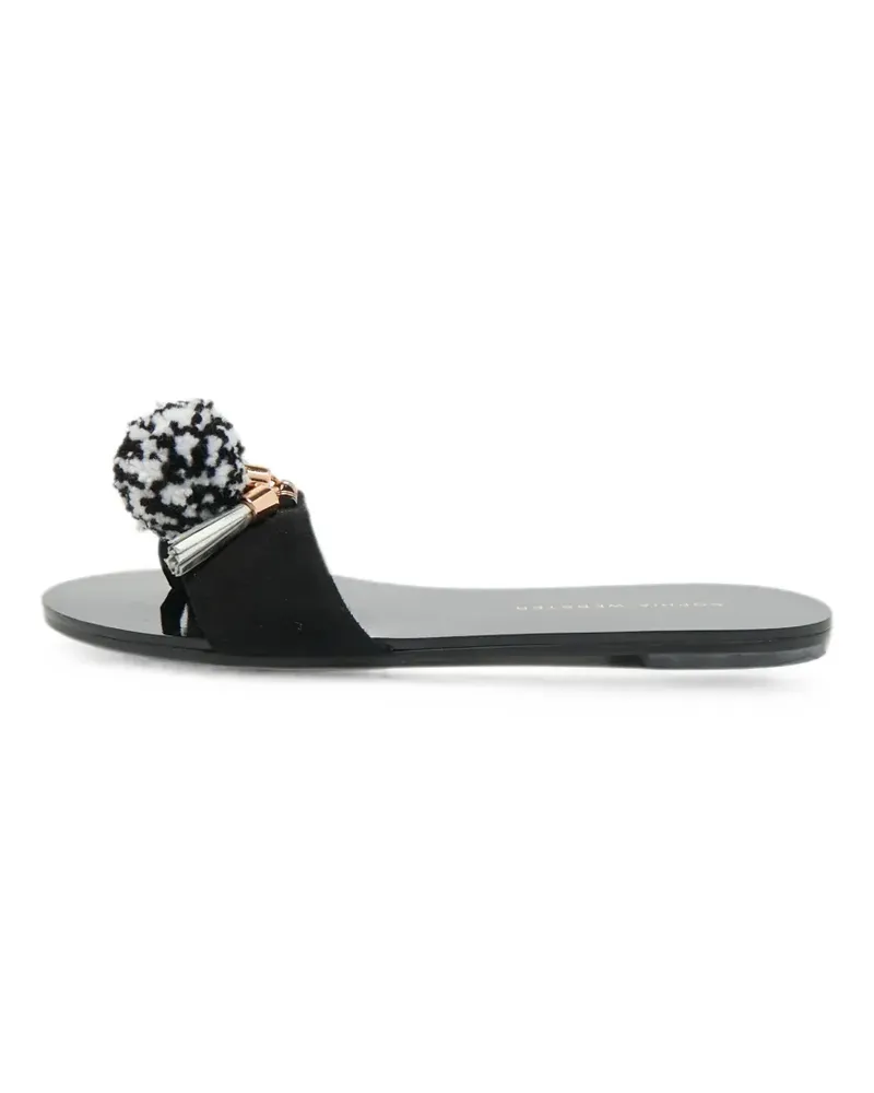 Sophia Webster Jada suede flat sandals - Schwarz Schwarz