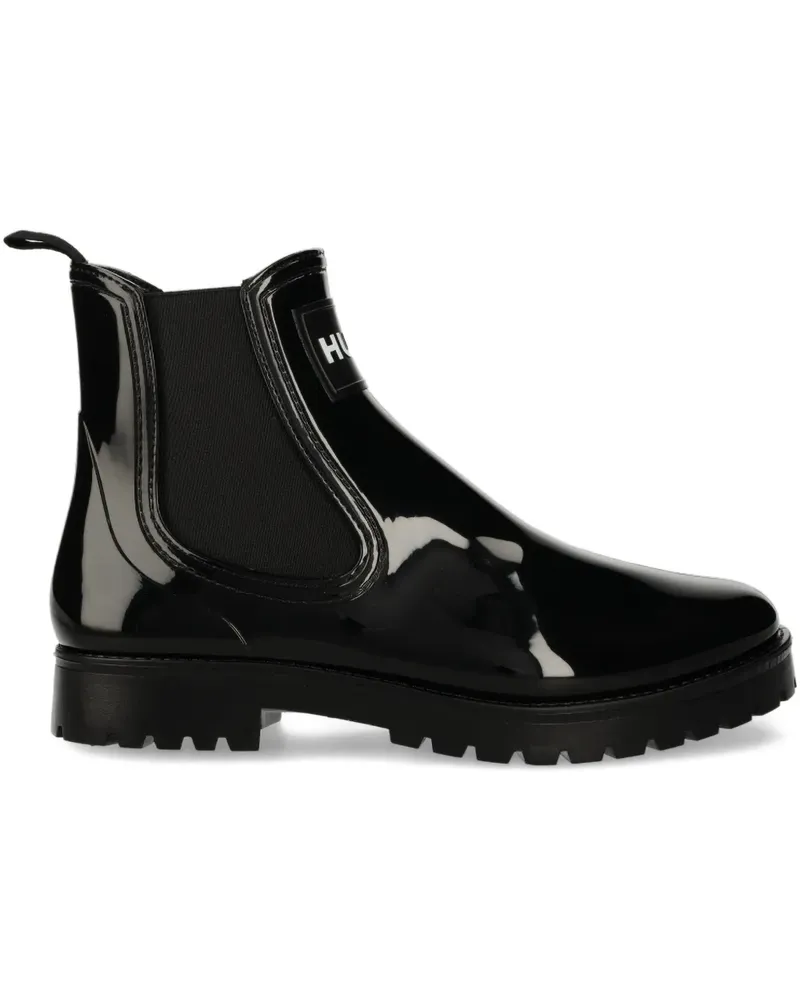 HUGO BOSS logo-plaque boot - Schwarz Schwarz