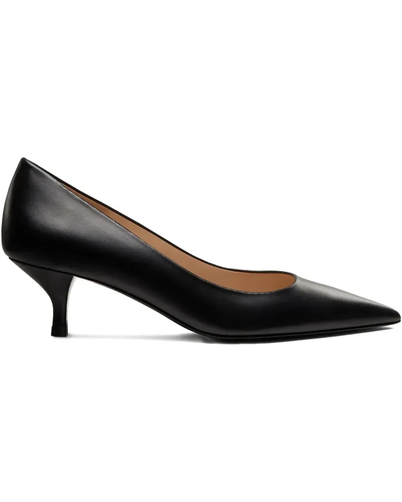 Stuart Weitzman Power Pumps mit spitzer Kappe 50mm - Schwarz Schwarz