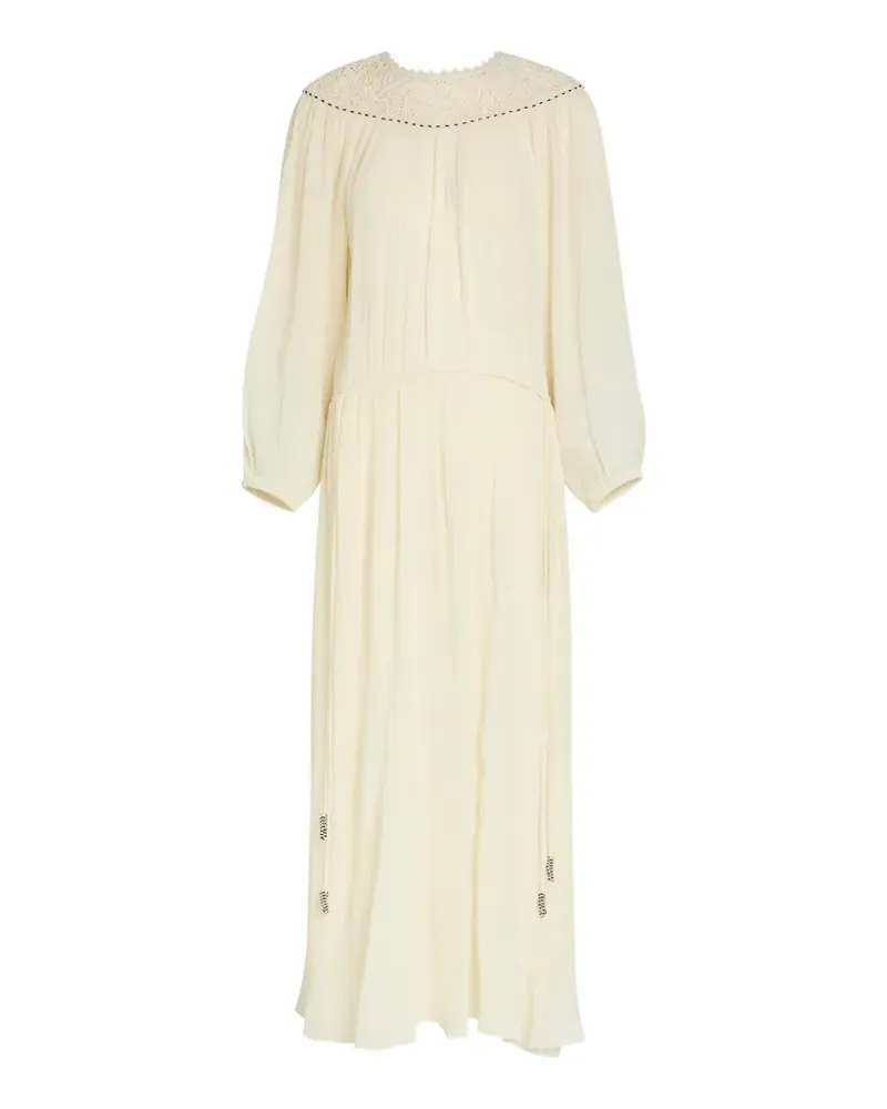 Isabel Marant Midikleid aus Guipure mit Spitzenbesatz - Weiß Weiß