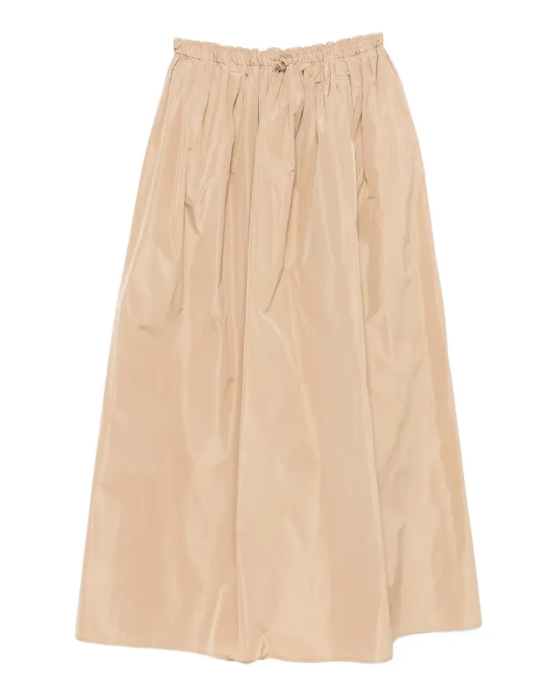 Fabiana Filippi drawstring gathered maxi skirt - Nude Nude