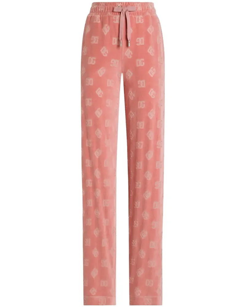 Dolce & Gabbana Jogginghose mit Logo-Jacquard - Rosa Rosa