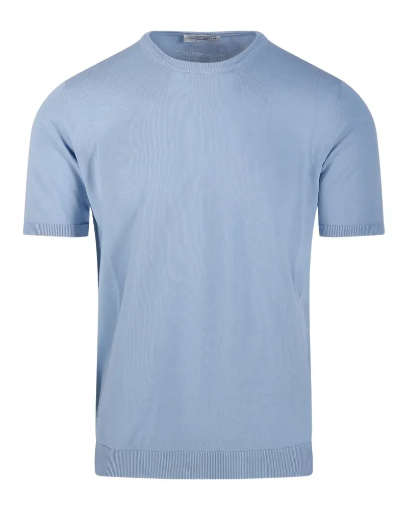 Roberto Collina Fein gestricktes T-Shirt - Blau Blau