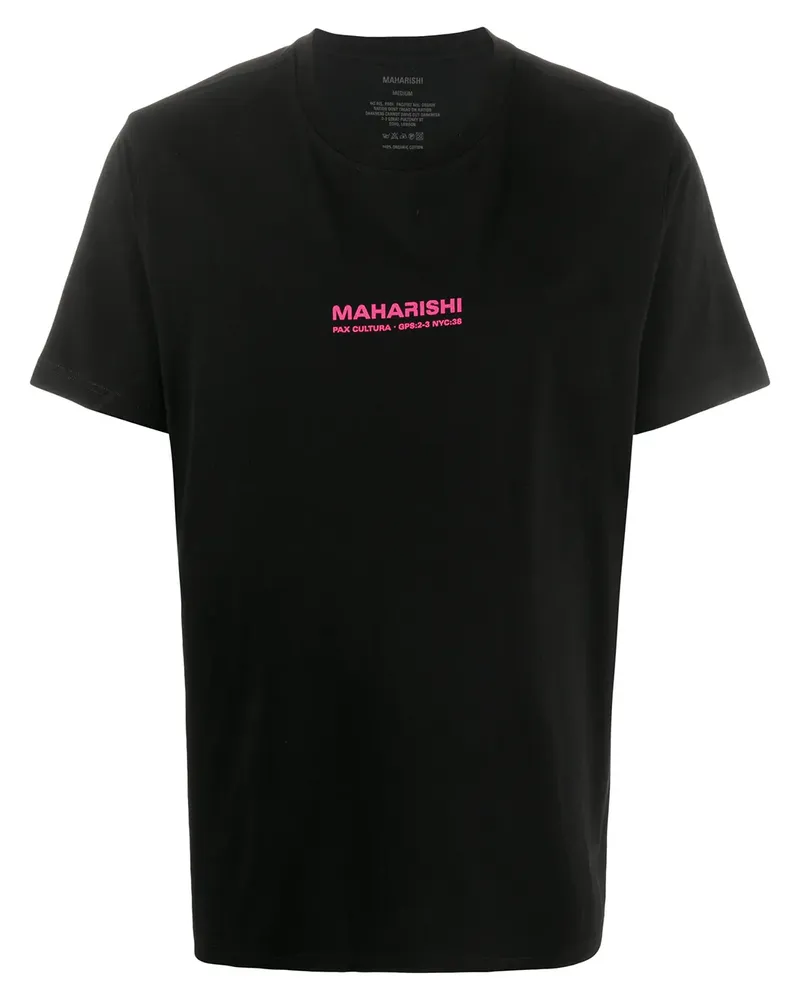 maharishi T-Shirt mit Logo-Print - Schwarz Schwarz