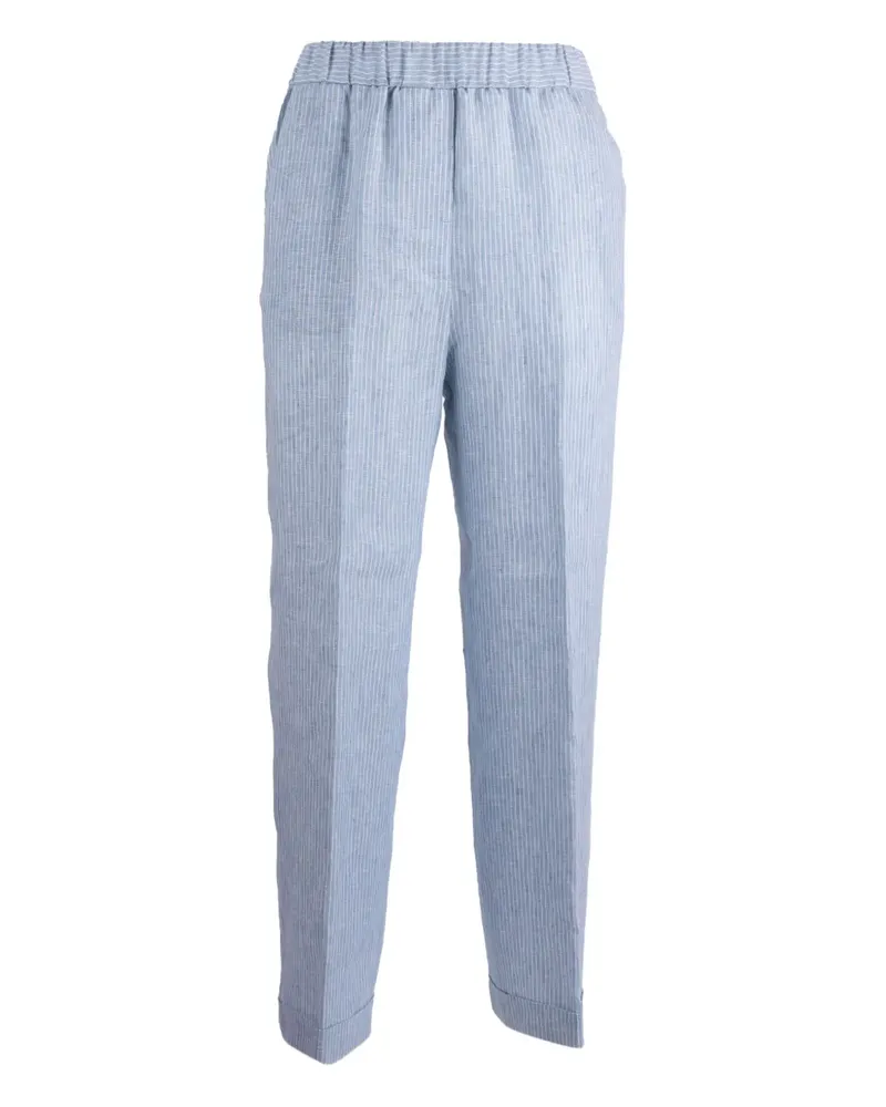 Peserico Gestreifte Hose mit Stretchbund - Blau Blau