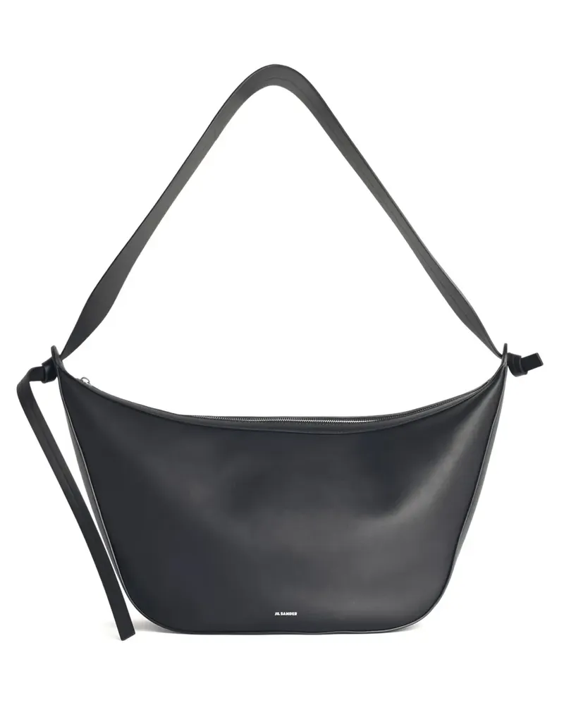 Jil Sander Schultertasche mit Knotendetail - Schwarz Schwarz