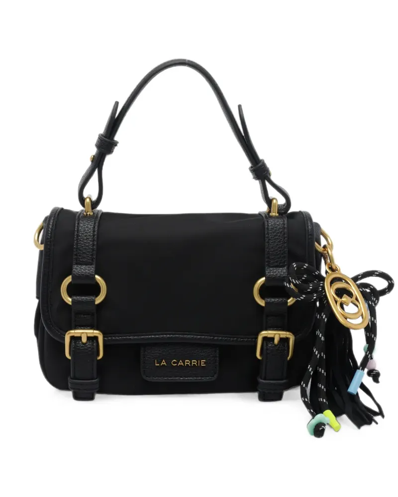 LA CARRIE Big Atena Dark Wave shoulder bag - Schwarz Schwarz