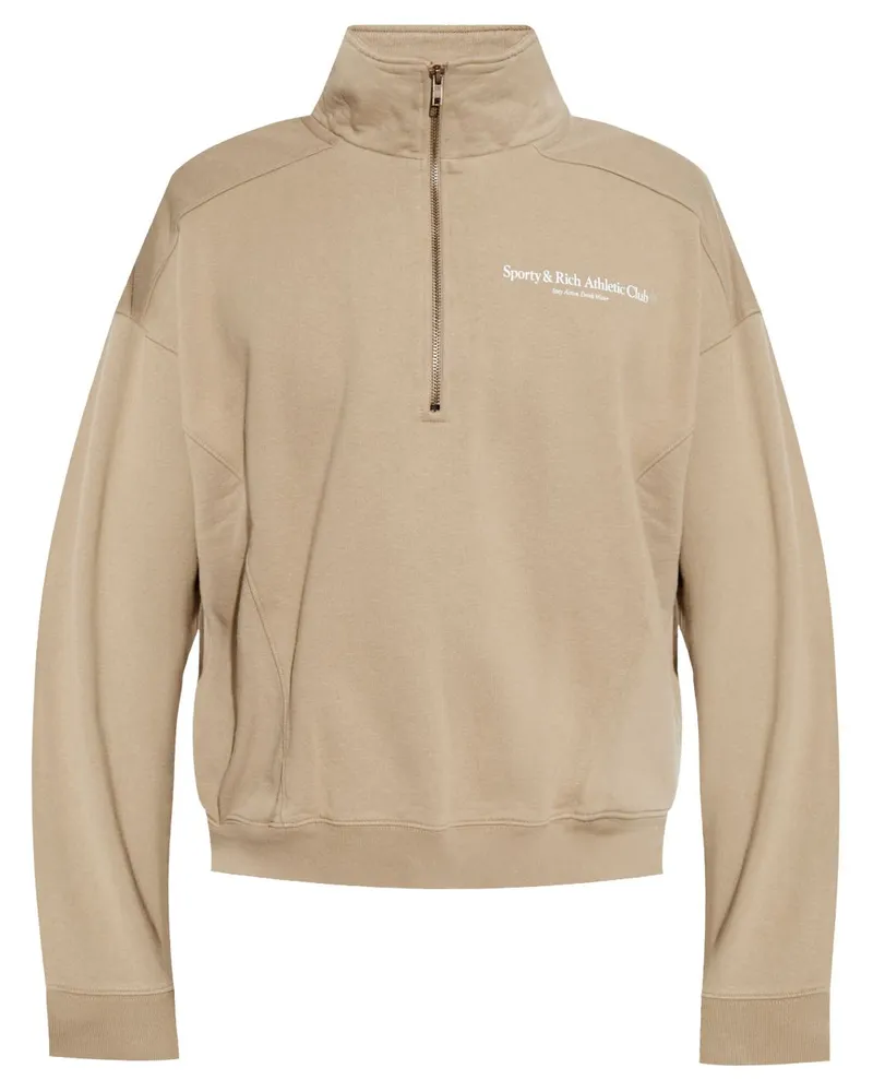 SPORTY & RICH Athletic Club Sweatshirt - Nude Nude