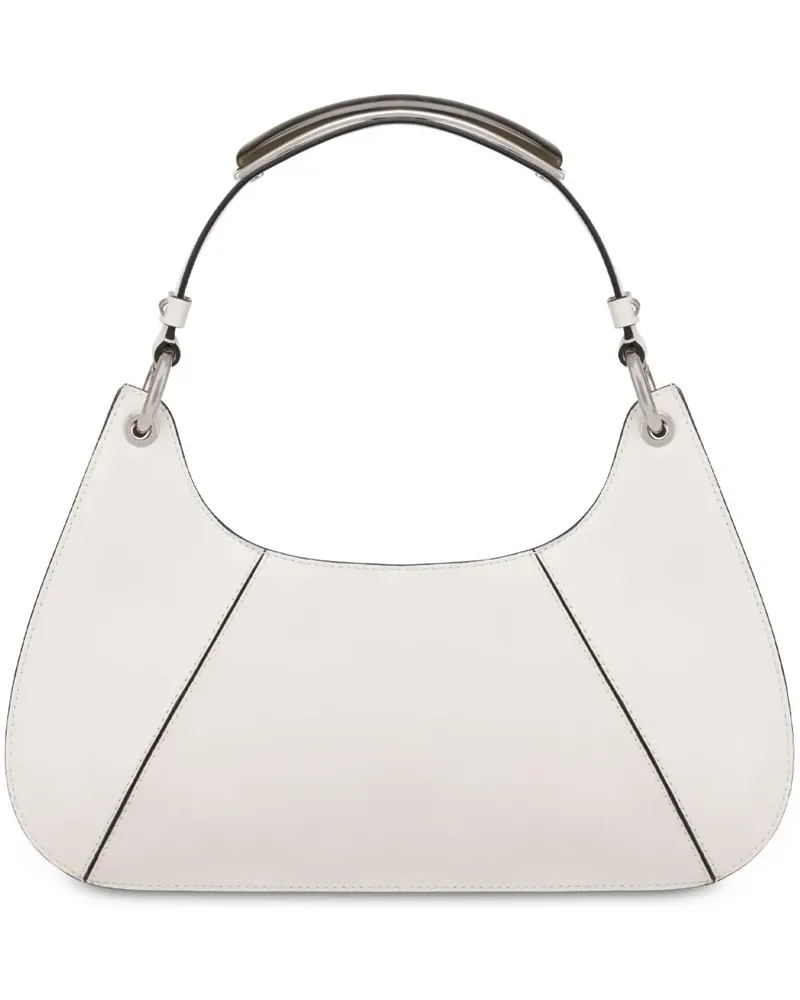 Alberta Ferretti Schultertasche mit verstärktem Einsatz - Weiß Weiß