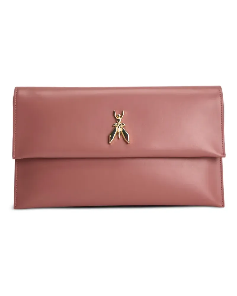 Patrizia Pepe Fly leather clutch bag - Rosa Rosa