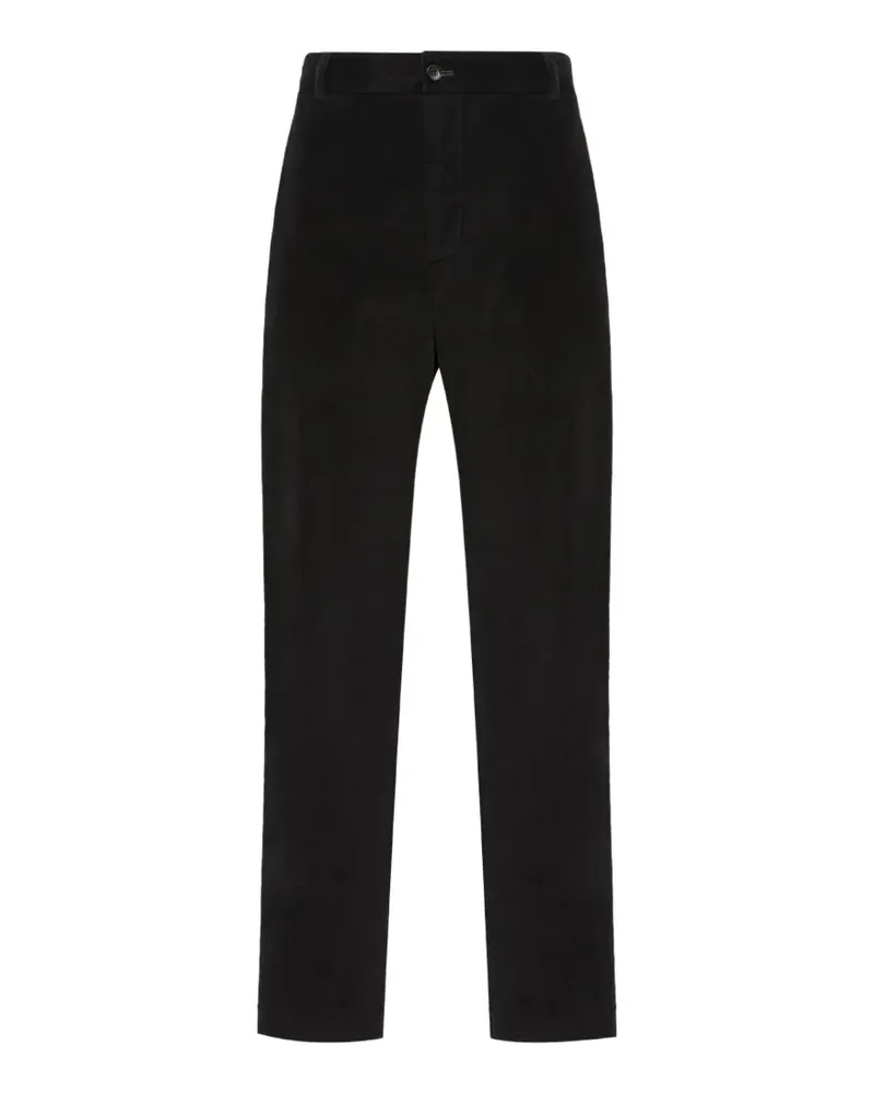 Moncler Straight-Leg-Hose aus Cord - Schwarz Schwarz