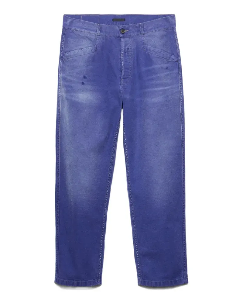 Prada cotton twill trousers - Blau Blau