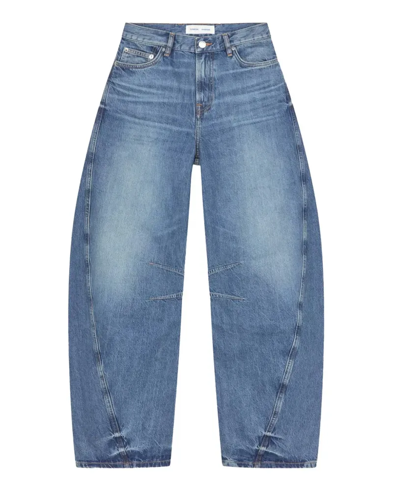 Samsøe & Samsøe Saharpo Jeans mit abgerundetem Bein - Blau Blau