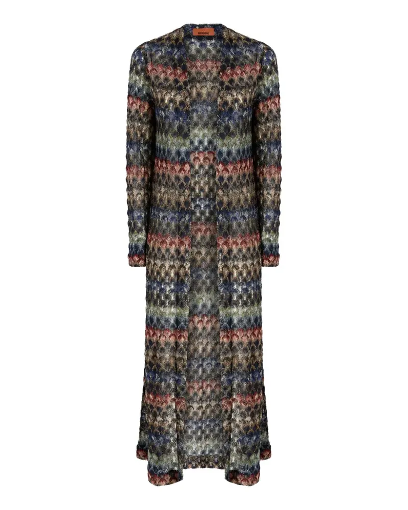 Missoni Langer Cardigan mit Spitze - Blau Blau