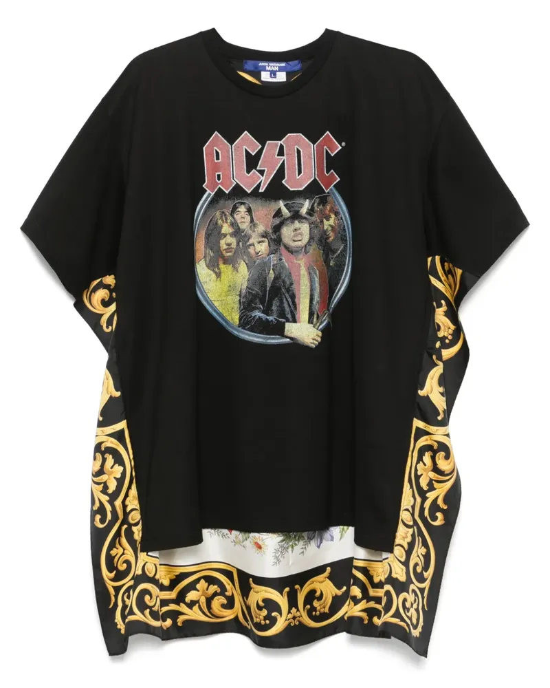 Junya Watanabe ACDC T-Shirt mit Print - Schwarz Schwarz