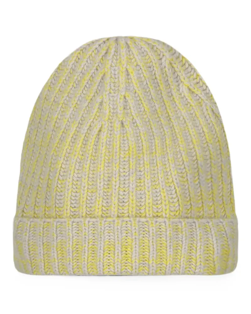 Malo ribbed-knit cashmere beanie hat - Nude Nude