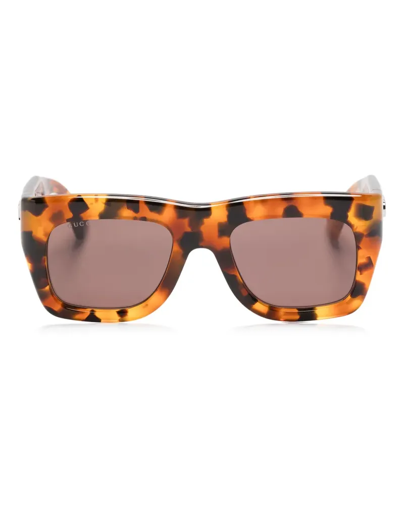 Gucci Sonnenbrille in Schildpattoptik - Braun Braun