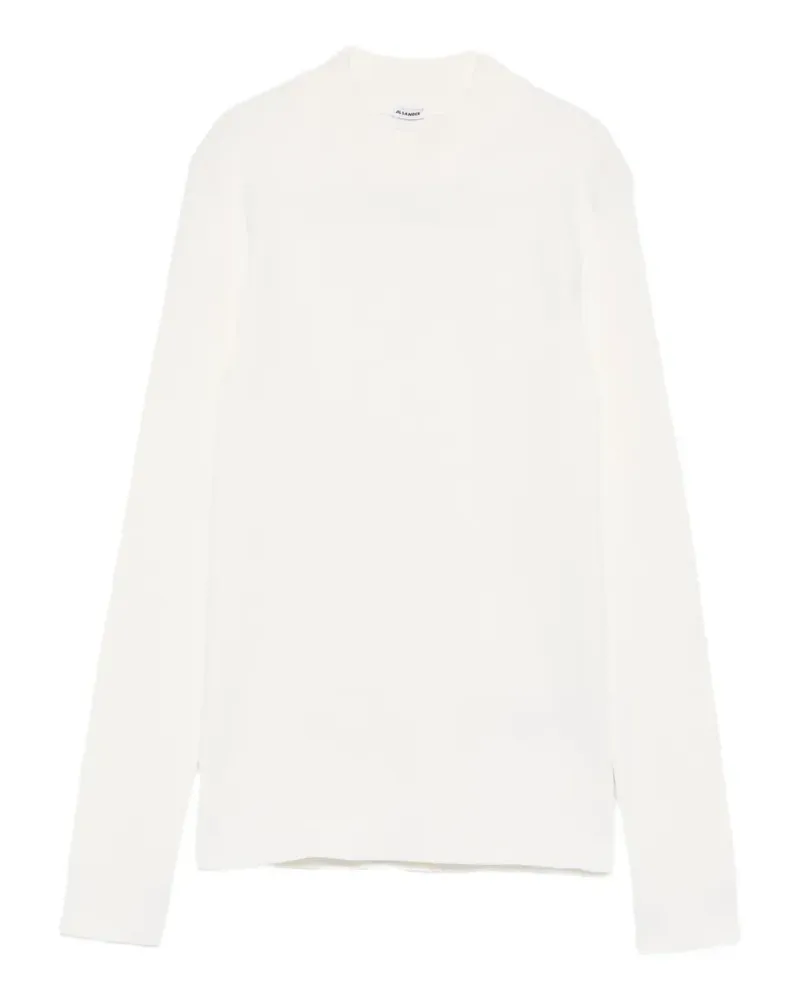 Jil Sander ribbed mock-neck sweater - Weiß Weiß