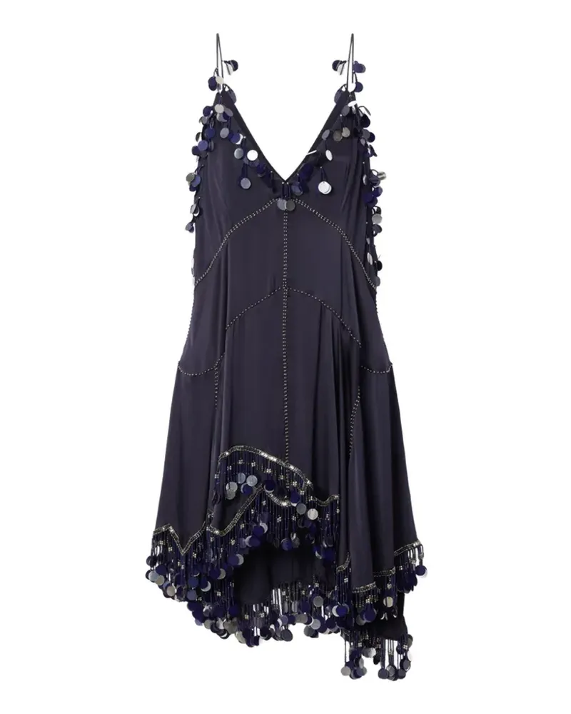 Isabel Marant Ludna Minikleid mit Pailletten - Blau Blau