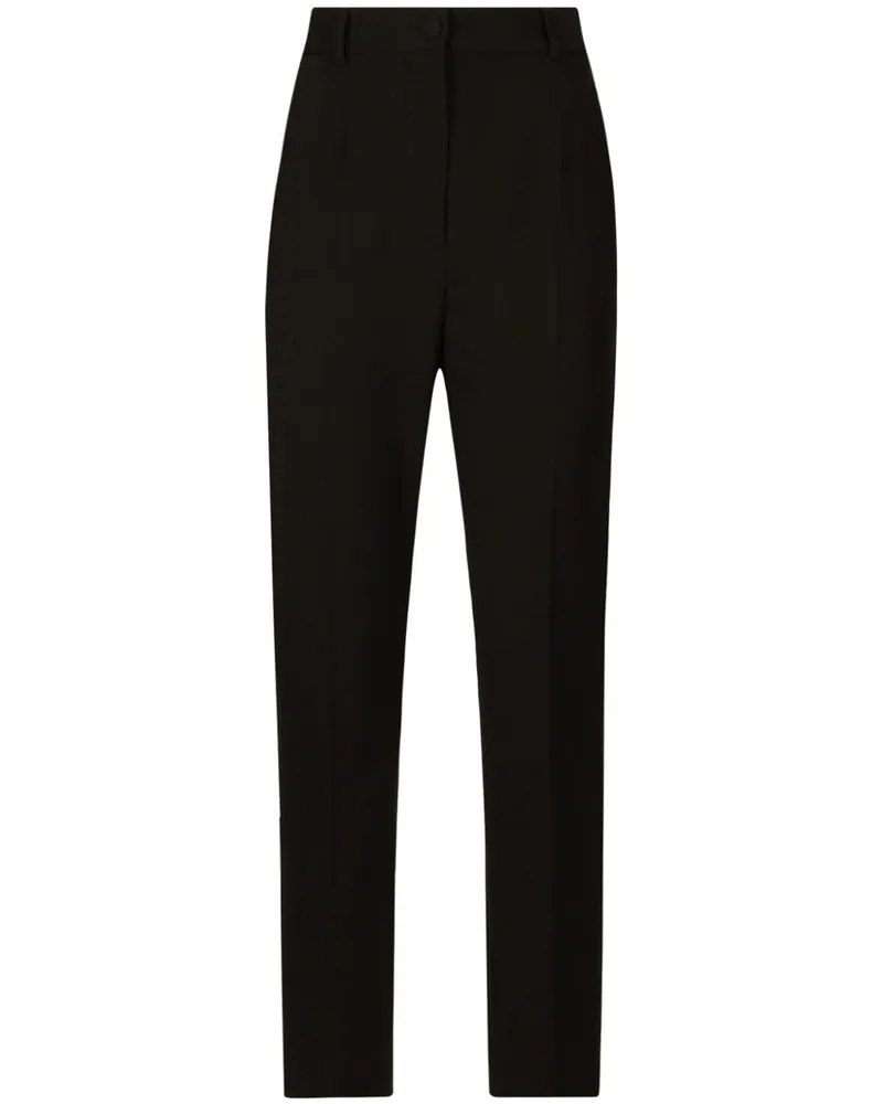 Dolce & Gabbana Cropped-Hose mit hohem Bund - Schwarz Schwarz
