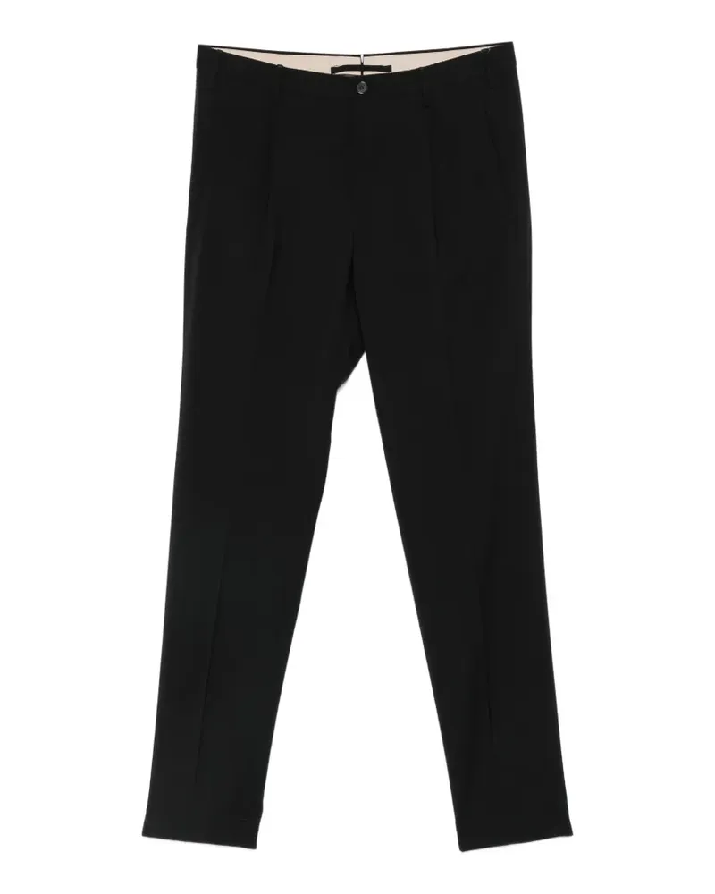 Incotex pleated tailored trousers - Schwarz Schwarz
