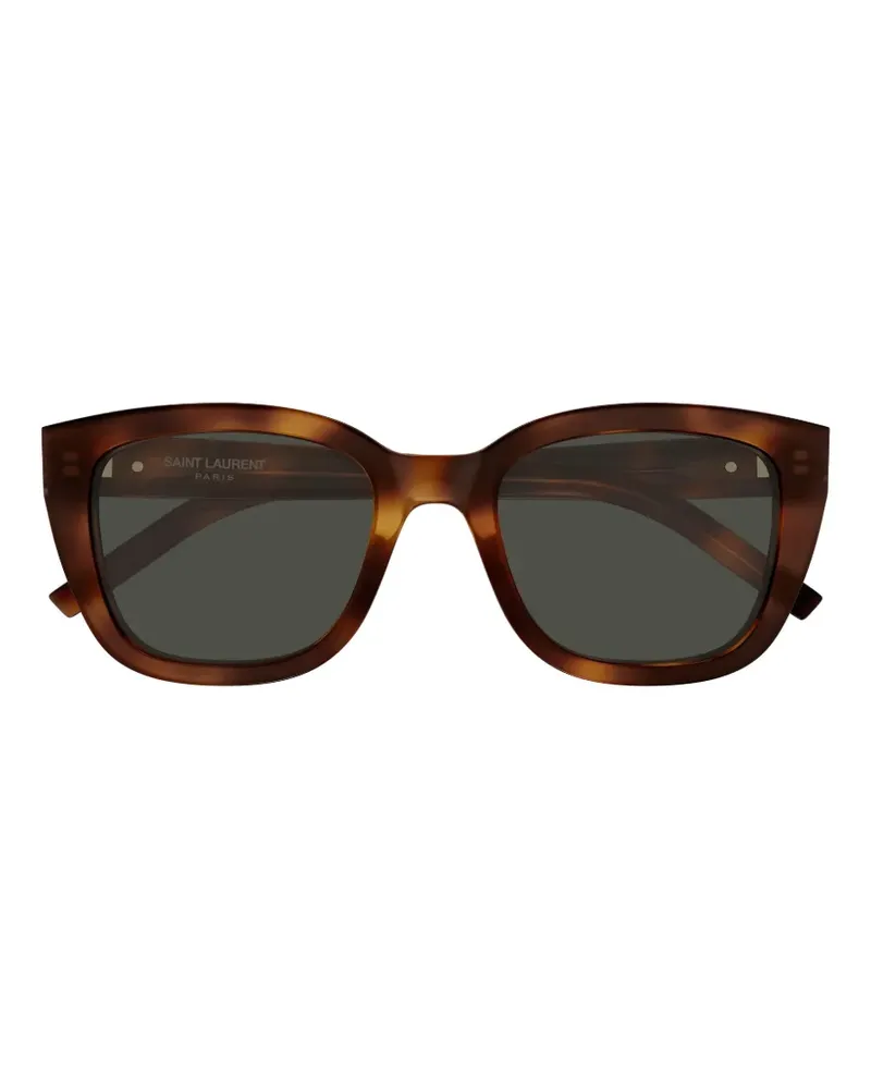Saint Laurent Eckige SL M176 Sonnenbrille - Braun Braun