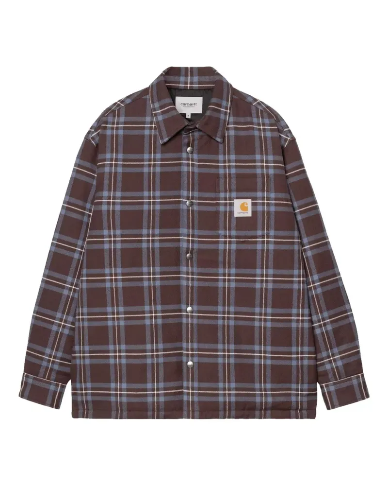 Carhartt WIP Karierte Baird Hemdjacke - Braun Braun
