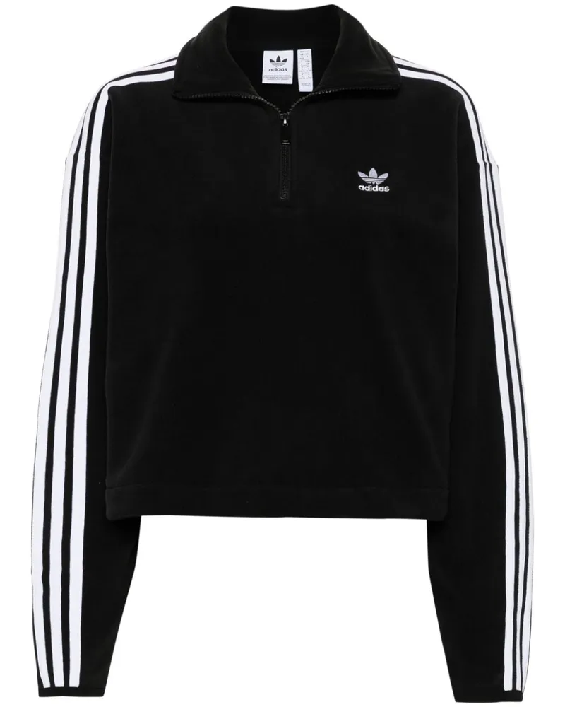 adidas Sweatshirt mit Streifen Schwarz