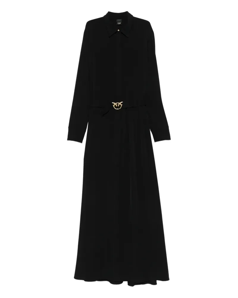 Pinko Hemdkleid mit Schnalle - Schwarz Schwarz