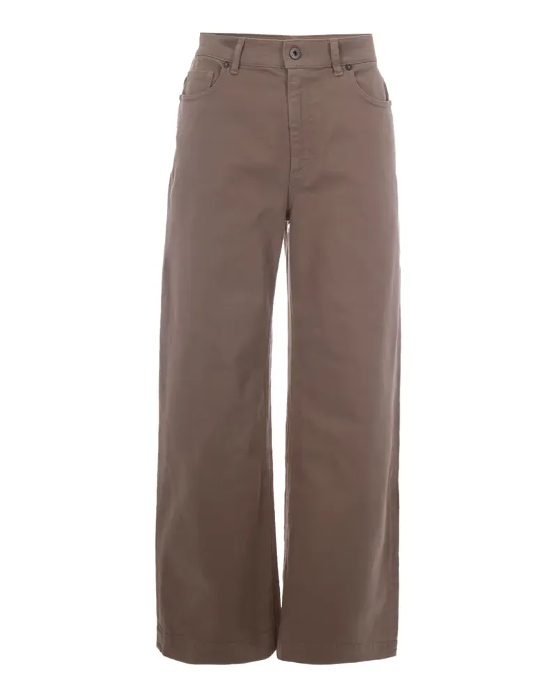 P.A.R.O.S.H. P.A.R.O H. button-up wide-leg jeans - Nude Nude