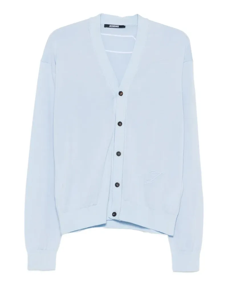 Jacquemus embroidered button cardigan - Blau Blau