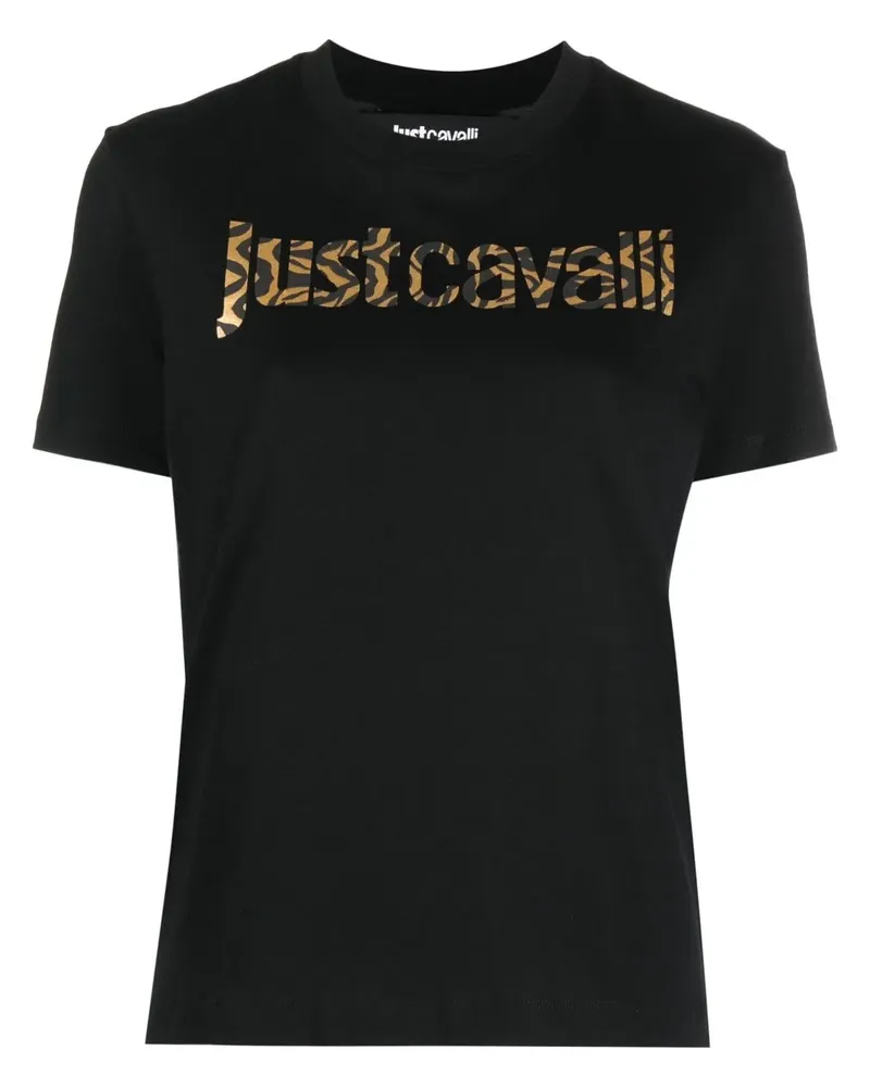 Just Cavalli T-Shirt mit Logo-Print - Blau Blau