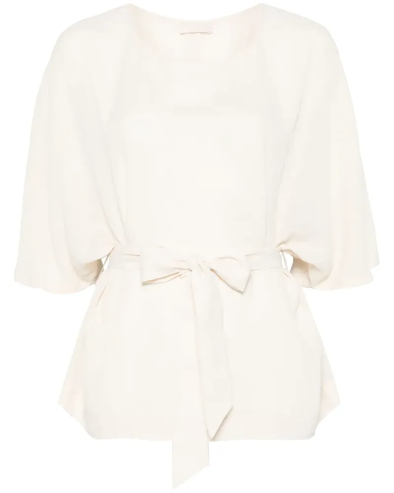 Liu Jo T-Shirt aus Krepp - Nude Nude