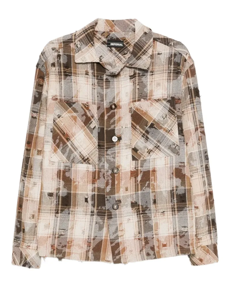IMPERIAL Kariertes Hemd - Braun Braun