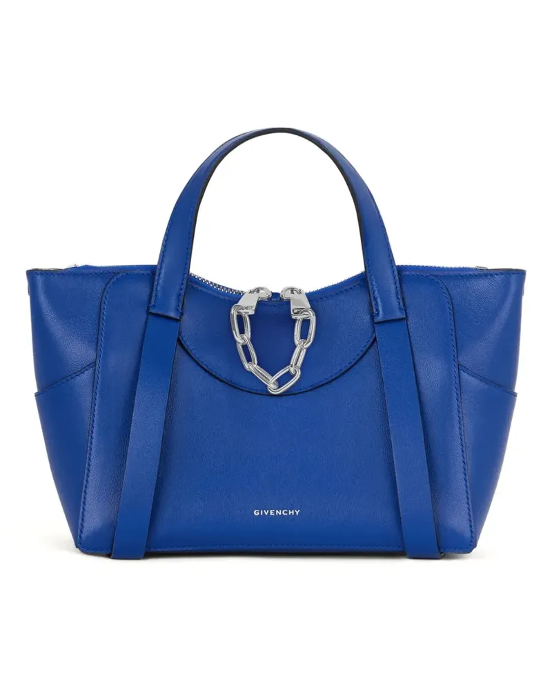 Givenchy Kleine The Snatch Tasche aus gekörntem Leder - Blau Blau