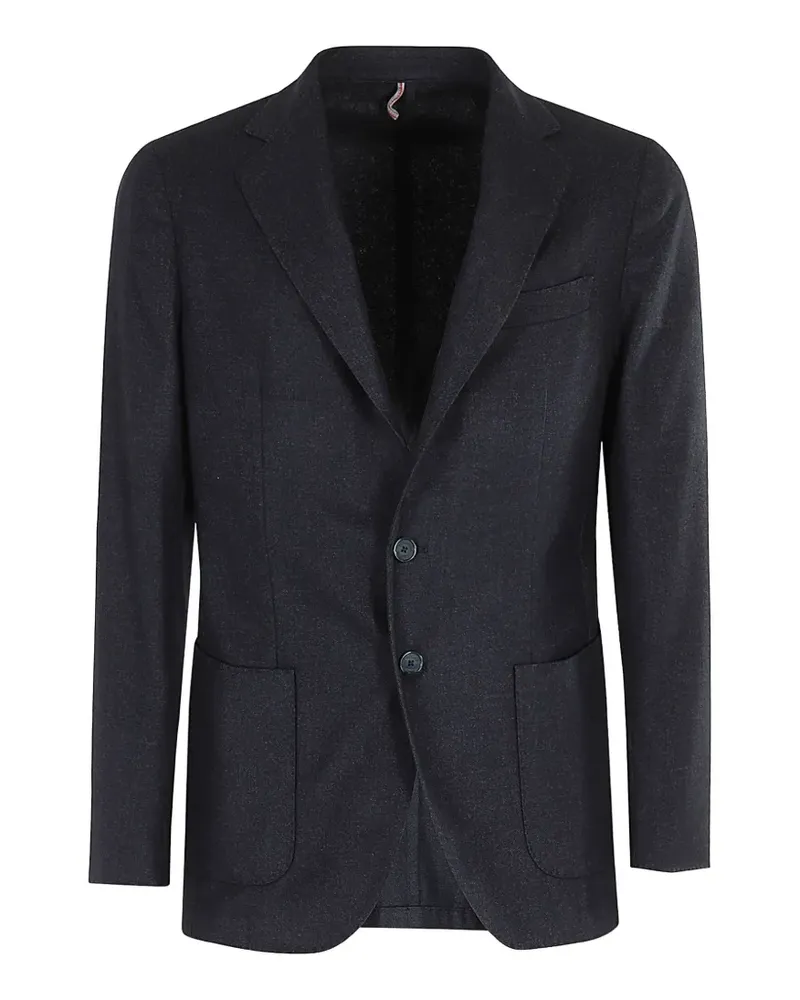 Biagio Santaniello notch-lapel blazer - Schwarz Schwarz