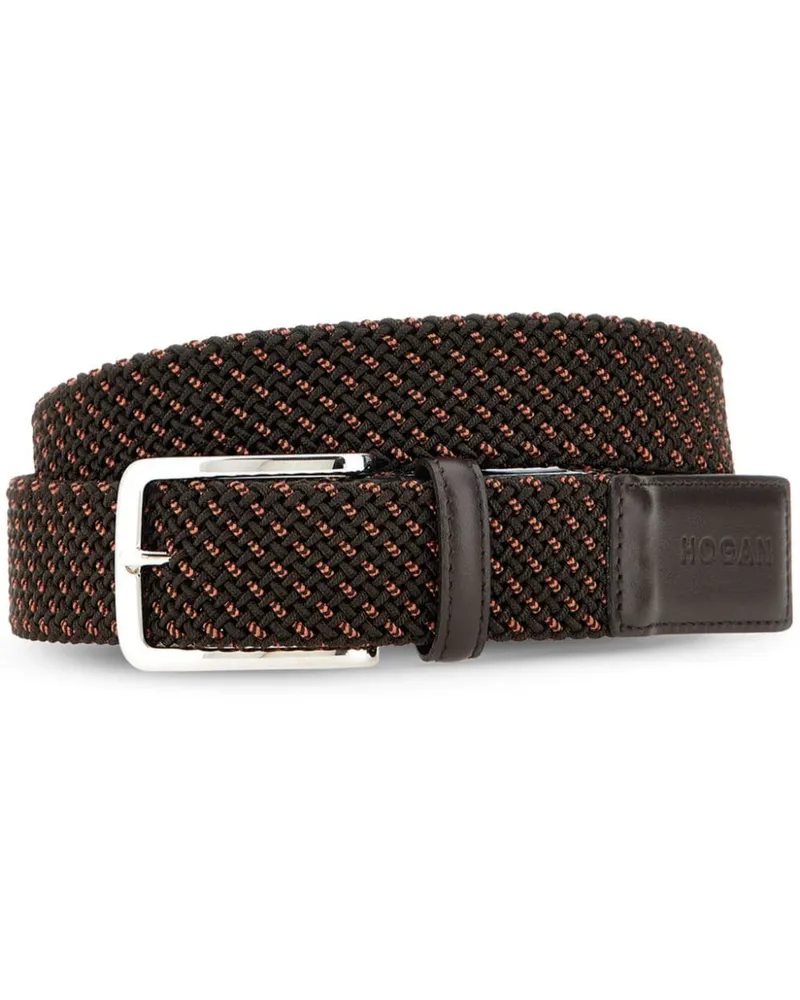 Hogan Gewebter Gürtel - Braun Braun